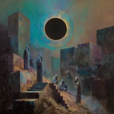 silently walking trough worlds, looking for my own - AI artwork, 3 Nov 2025