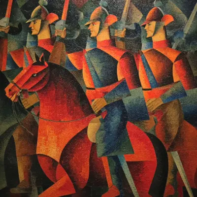 red cavalry riding - AI artwork, 25 Nov 2025