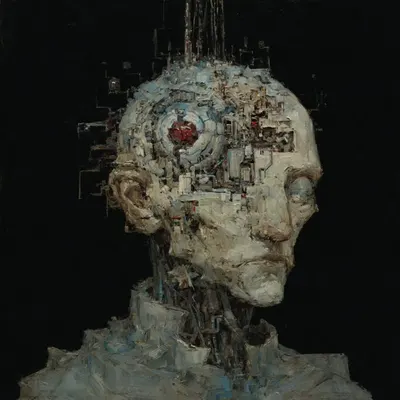the machine consumes - AI artwork, 29 Nov 2025