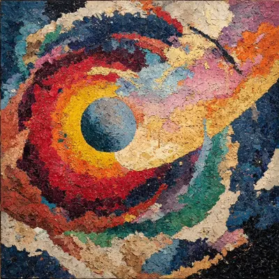 At the heart of our galaxy lies a black hole - a reminder that even creation itself needs a place to disappear - AI artwork, 4 Nov 2025