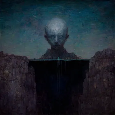 It's still heavy, so I stopped thinking, but the weight is still there. Hopeless - AI artwork, 27 Nov 2025
