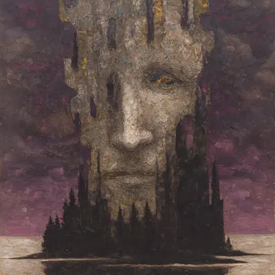 It's still heavy, so I stopped thinking, but the weight is still there. Hopeless - AI artwork, 27 Nov 2025