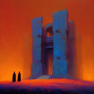 silently walking trough worlds, looking for my own - AI artwork, 3 Nov 2025