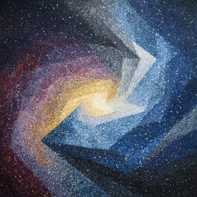 At the heart of our galaxy lies a black hole - a reminder that even creation itself needs a place to disappear - AI artwork, 4 Nov 2025