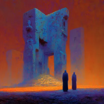 silently walking trough worlds, looking for my own - AI artwork, 3 Nov 2025