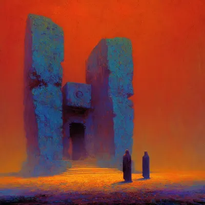 silently walking trough worlds, looking for my own - AI artwork, 3 Nov 2025