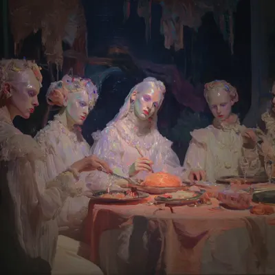 psychology of the crowd - AI artwork, 11 Nov 2025