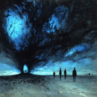 there are things we cannot see, worlds we cannot enter - AI artwork, 7 Dec 2025