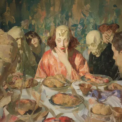 We don’t really have a choice. The world is built to make you eat — or be eaten - AI artwork, 19 Dec 2025