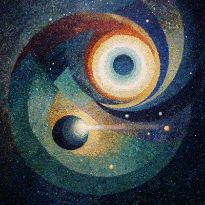 Faith is a condition of survival. Death is a condition of growth. The universe neither knows nor cares - AI artwork, 7 Jan 2026