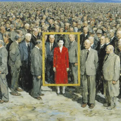 I was framed. There is no escape - AI artwork, 23 Jan 2026