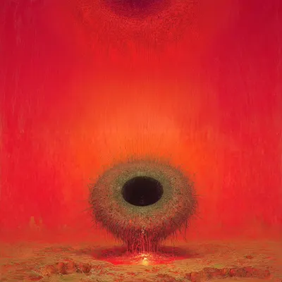 You and me. Into the void - AI artwork, 1 Jan 2026