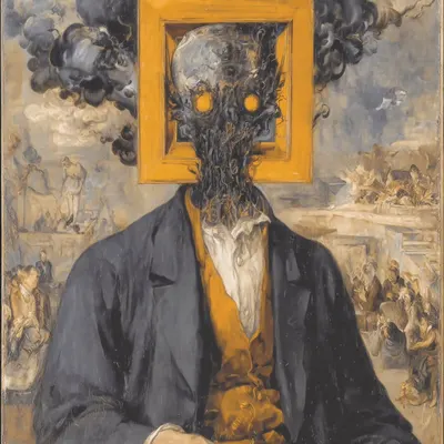 I was framed. There is no escape - AI artwork, 23 Jan 2026