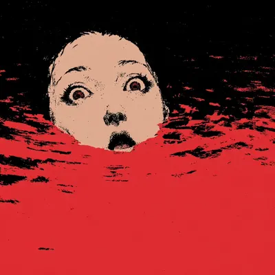 I didn’t escape fear. I met something larger, and brought the fear with me - AI artwork, 18 Jan 2026