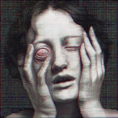 digital suffering - AI artwork, 13 Feb 2026