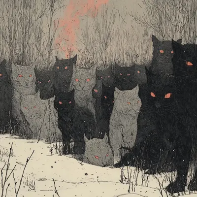 cat are aliens - AI artwork, 21 Feb 2026