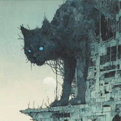cat are aliens - AI artwork, 21 Feb 2026