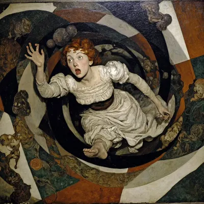 the great escape from the event horizon - AI artwork, 17 Feb 2026