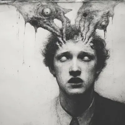poisoned minds, they don't even know! - AI artwork, 9 Mar 2026