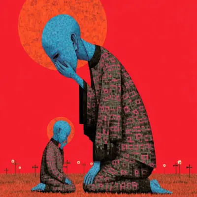 suffering of the innocents part II - AI artwork, 30 Apr 2026