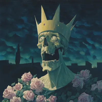 So eager to judge, yet we will all end up in the same place: the void. Technology gives technocrats a false - or perhaps not entirely false - hope that long life and even immortality are just around the corner. But in the end, who will win the lottery? Who will be the king of the new world? - AI artwork, 27 Apr 2026