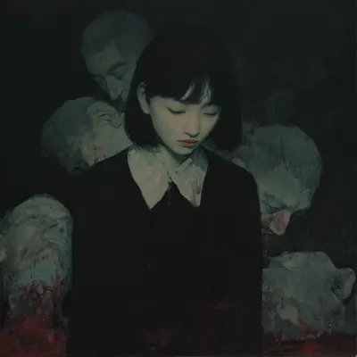 we born and die alone they say, but i think we are never alone - AI artwork, 11 Apr 2026