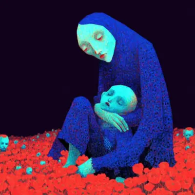 suffering of the innocents part II - AI artwork, 30 Apr 2026