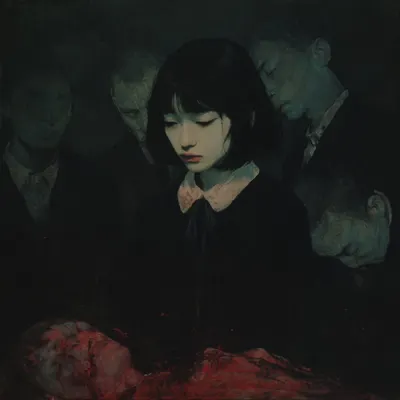 we born and die alone they say, but i think we are never alone - AI artwork, 11 Apr 2026