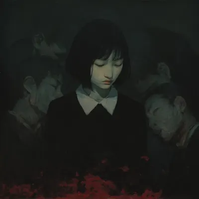 we born and die alone they say, but i think we are never alone - AI artwork, 11 Apr 2026