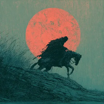 We are all headless riders, chasing meaning without the ability to truly understand - AI artwork, 15 May 2026