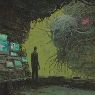 They claim they’re doing it for our own good - AI artwork, 20 May 2026