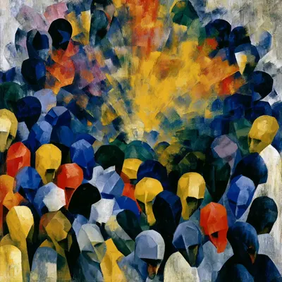 In The Crowd: A Study of the Popular Mind, Gustave Le Bon argued that once individuals become part of a crowd, reason often gives way to emotion, suggestion, and collective impulse. Written in 1895, his work remains unsettlingly relevant: the mechanisms of influence he described still shape public opinion today, only the tools have evolved—from street speeches to algorithms and mass media. What has not changed is how easily fear, hope, and repetition can steer large groups. The real shift is scale: modern systems can amplify these forces far beyond what Le Bon could have imagined - AI artwork, 1 May 2026