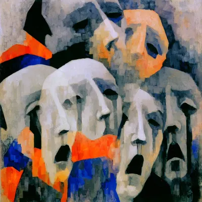Somedays, I have this weird feeling, that I saw all of these faces before, but I don't know when - AI artwork, 30 May 2026