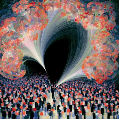 In The Crowd: A Study of the Popular Mind, Gustave Le Bon argued that once individuals become part of a crowd, reason often gives way to emotion, suggestion, and collective impulse. Written in 1895, his work remains unsettlingly relevant: the mechanisms of influence he described still shape public opinion today, only the tools have evolved—from street speeches to algorithms and mass media. What has not changed is how easily fear, hope, and repetition can steer large groups. The real shift is scale: modern systems can amplify these forces far beyond what Le Bon could have imagined - AI artwork, 1 May 2026