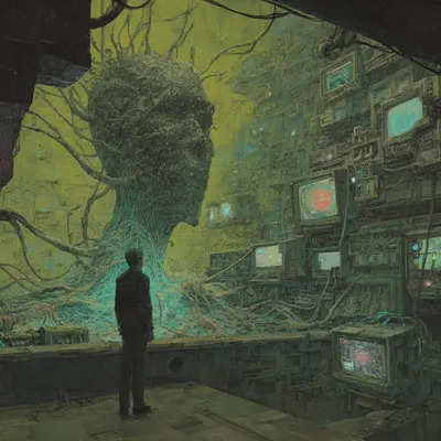 They claim they’re doing it for our own good - AI artwork, 20 May 2026