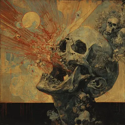It’s kind of funny and symbolic in a way — the skeleton inside us, our foundation and backbone, is always there, yet we never truly see it. Maybe you can never fully witness a phenomenon when you are inside of it. Makes me wonder how our era will one day be defined - AI artwork, 8 May 2026
