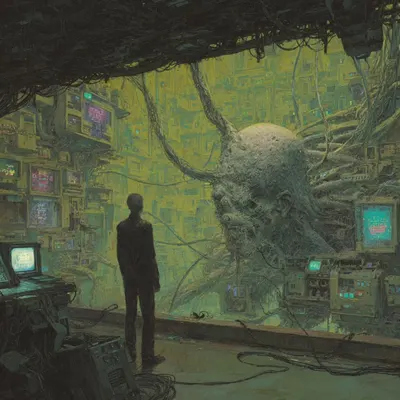 They claim they’re doing it for our own good - AI artwork, 20 May 2026