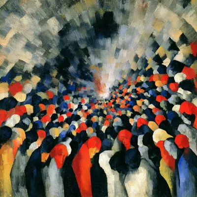In The Crowd: A Study of the Popular Mind, Gustave Le Bon argued that once individuals become part of a crowd, reason often gives way to emotion, suggestion, and collective impulse. Written in 1895, his work remains unsettlingly relevant: the mechanisms of influence he described still shape public opinion today, only the tools have evolved—from street speeches to algorithms and mass media. What has not changed is how easily fear, hope, and repetition can steer large groups. The real shift is scale: modern systems can amplify these forces far beyond what Le Bon could have imagined - AI artwork, 1 May 2026