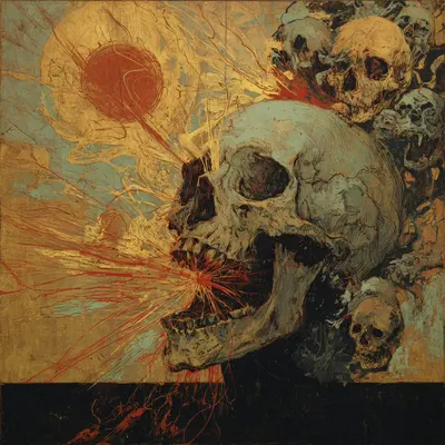 It’s kind of funny and symbolic in a way — the skeleton inside us, our foundation and backbone, is always there, yet we never truly see it. Maybe you can never fully witness a phenomenon when you are inside of it. Makes me wonder how our era will one day be defined - AI artwork, 8 May 2026