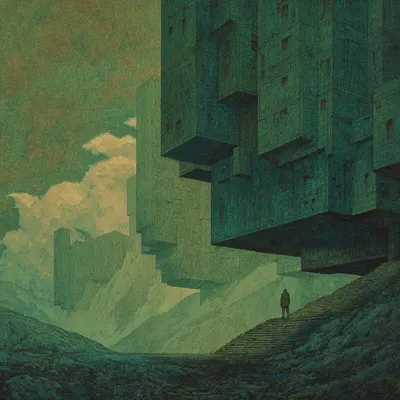 The universe never asked us to understand it. We tried anyway. A mistake? - AI artwork, 1 Jun 2026