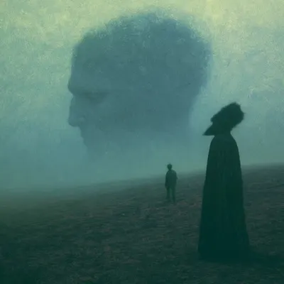 maybe we are just trapped in god's mind - AI artwork, 17 Jun 2026