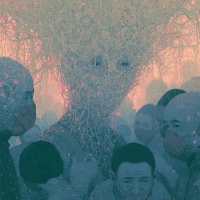 What if we could actually see it? Over the next few days, I’ll be posting works around a main theme - people, connected or unified? - AI artwork, 7 Jun 2026