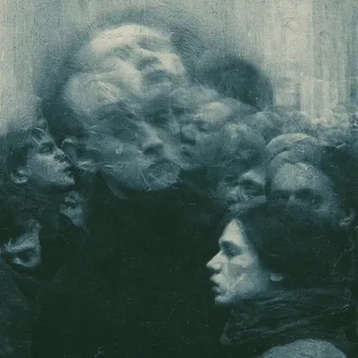 alone in the crowd - AI artwork, 25 Jun 2026