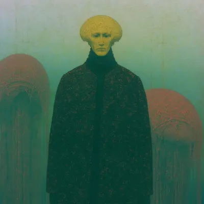 Yellow man returns - AI artwork, 6 Jul 2026
