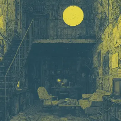 Oh the city, you never sleep. Feeling thin, substances leaving my body - AI artwork, 12 Jul 2026