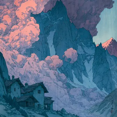 AN AVALANCHE IS MADE OUT OF SNOWFLAKES - AI artwork, 15 Jul 2026