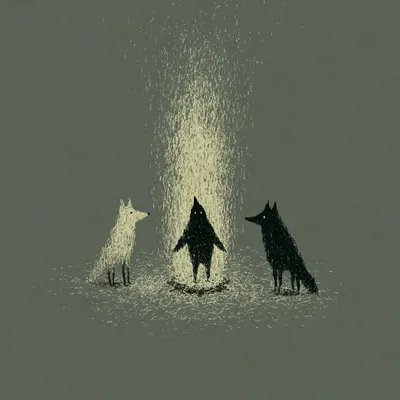 By the night. You can notice the light because there is darkness - AI artwork, 19 Jul 2026