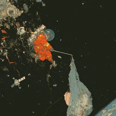 space junk! - AI artwork, 22 Aug 2026