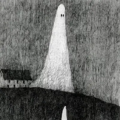 I'm still mourning over ghosts Over ghosts Over ghosts Over ghosts that broke my heart before I met you - AI artwork, 19 Aug 2026