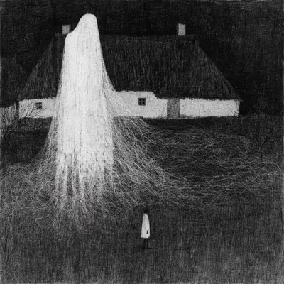 I'm still mourning over ghosts Over ghosts Over ghosts Over ghosts that broke my heart before I met you - AI artwork, 19 Aug 2026